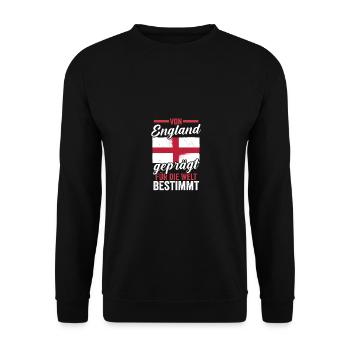 Großbritannien Engländer England - Unisex Pullover - Schwarz - Vorne - Alina (178cm) & Michal (187cm)