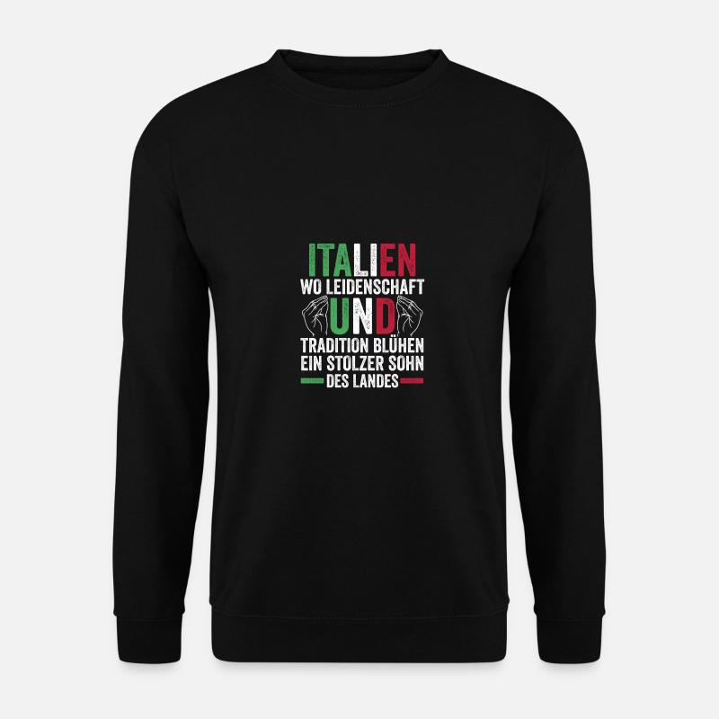 Italiener Italien - Unisex Pullover - Schwarz