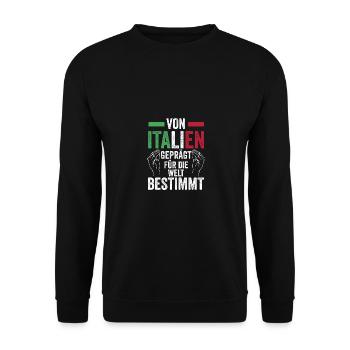 Italiener Italien - Unisex Pullover - Schwarz - Vorne - Alina (178cm) & Michal (187cm)