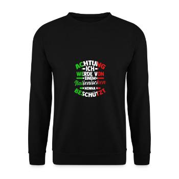 Italia Italian Grandma Nonna Italian Italy - Unisex Sweatshirt - black - Front - Alina (178cm) & Michal (187cm)
