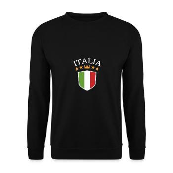 Italie Italien Italien Italie - Sweat-shirt Unisexe - noir - Devant - Alina (178cm) & Michal (187cm)