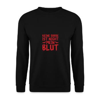 Costume d’Halloween Taché de Sang - Sweat-shirt Unisexe - noir - Devant - Alina (178cm) & Michal (187cm)