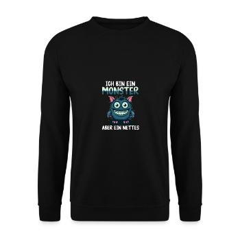 Halloween Costume Halloween - Unisex Sweatshirt - black - Front - Alina (178cm) & Michal (187cm)