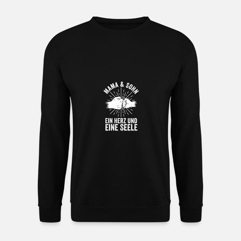 Mutter Mama Und Sohn - Unisex Pullover - Schwarz