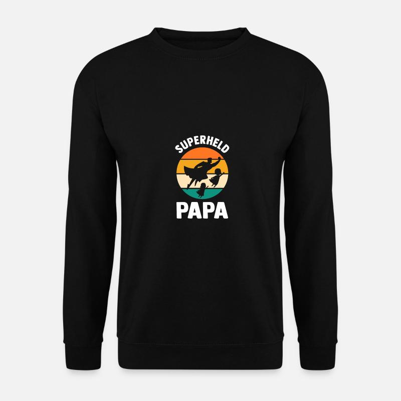 Father Superhero Dad - Unisex Sweatshirt - black