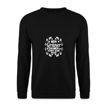 Gardener Hobby Gardener Garden - Unisex Sweatshirt - black - Front - Alina (178cm) & Michal (187cm)