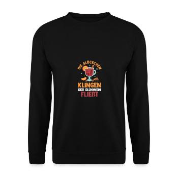 Santa Claus Christmas Party Christmas Mulled Wine - Unisex Sweatshirt - black - Front - Alina (178cm) & Michal (187cm)