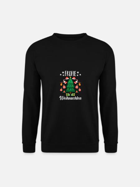 Weihnachtsmann Bescherung Weihnachten - Unisex Pullover - Schwarz