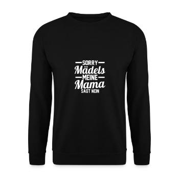Son Sons Son - Unisex Sweatshirt - black - Front - Alina (178cm) & Michal (187cm)