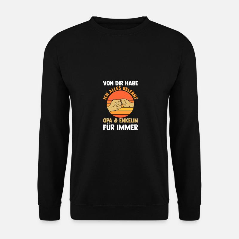 Papi et petit-fils - Sweat-shirt Unisexe - noir