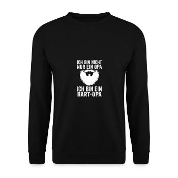Papi avec une barbe - Sweat-shirt Unisexe - noir - Devant - Alina (178cm) & Michal (187cm)