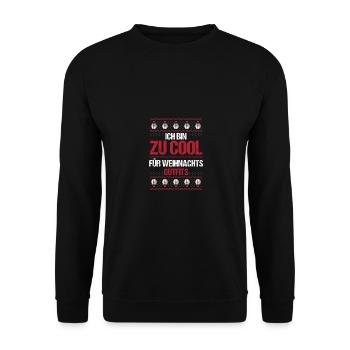 Christmas Ugly Christmas - Unisex Sweatshirt - black - Front - Alina (178cm) & Michal (187cm)