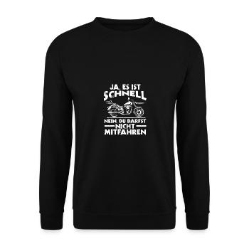 Motard Moto Moto - Sweat-shirt Unisexe - noir - Devant - Alina (178cm) & Michal (187cm)