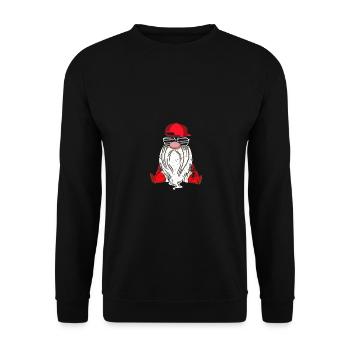 Weihnachten Weihnachtswichtel Weihnachtsgnom - Unisex Pullover - Schwarz - Vorne - Alina (178cm) & Michal (187cm)