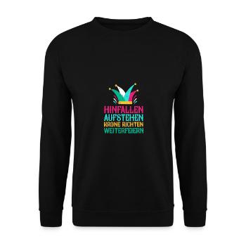 Carnival Costume Carnival - Unisex Sweatshirt - black - Front - Alina (178cm) & Michal (187cm)
