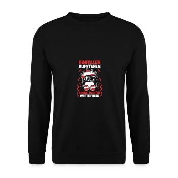 Carnival Costume Carnival - Unisex Sweatshirt - black - Front - Alina (178cm) & Michal (187cm)