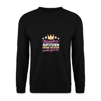 Carnival Costume Carnival - Unisex Sweatshirt - black - Front - Alina (178cm) & Michal (187cm)