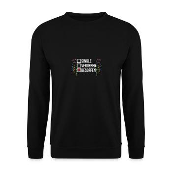 Carnival Costume Beer Carnival Carnival - Unisex Sweatshirt - black - Front - Alina (178cm) & Michal (187cm)