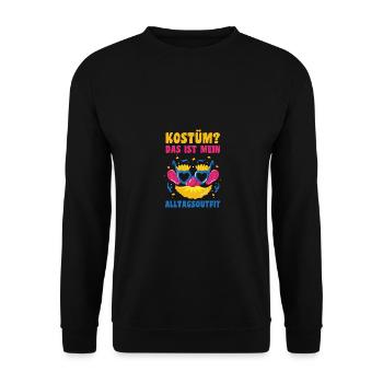 Carnival Costume Carnival - Unisex Sweatshirt - black - Front - Alina (178cm) & Michal (187cm)