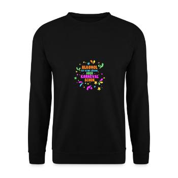 Carnival Costume Carnival - Unisex Sweatshirt - black - Front - Alina (178cm) & Michal (187cm)