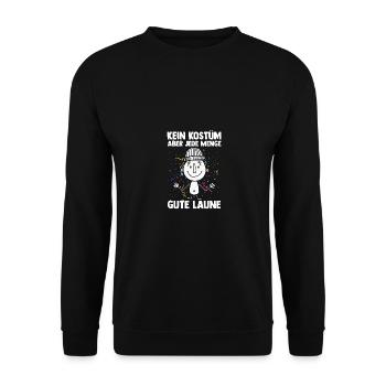 Costume de carnaval Carnaval - Sweat-shirt Unisexe - noir - Devant - Alina (178cm) & Michal (187cm)