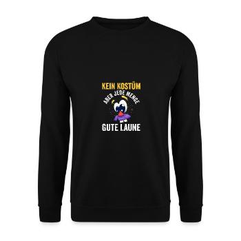 Carnival Costume Carnival - Unisex Sweatshirt - black - Front - Alina (178cm) & Michal (187cm)