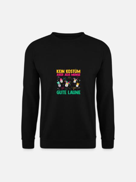 Karnevalskostüm Fasching Karneval - Unisex Pullover - Schwarz