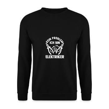 Maître électricien Ingénieur électricien Électricien - Sweat-shirt Unisexe - noir - Devant - Alina (178cm) & Michal (187cm)