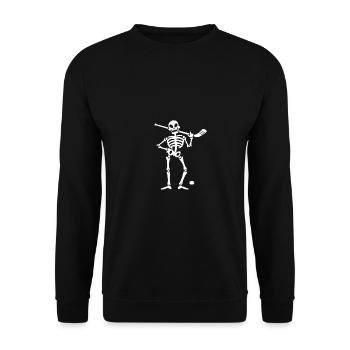 Hockey Players Hockey - Unisex Sweatshirt - black - Front - Alina (178cm) & Michal (187cm)