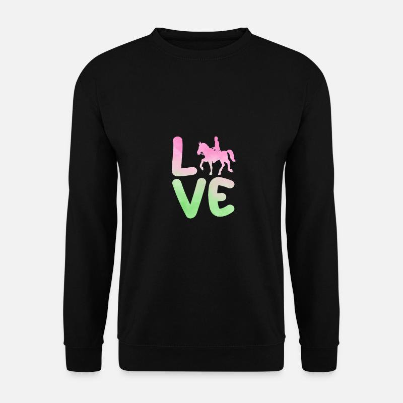 Riding Horses - Unisex Sweatshirt - black