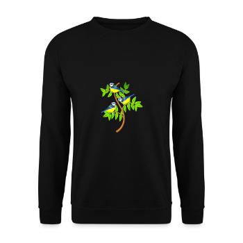 Blaumeisen - Unisex Pullover - Schwarz - Vorne - Alina (178cm) & Michal (187cm)