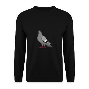 Dove - Unisex Sweatshirt - black - Front - Alina (178cm) & Michal (187cm)