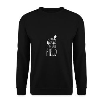 Drôle de Floorball Floorball T Shirt Cadeau - Sweat-shirt Unisexe - noir - Devant - Alina (178cm) & Michal (187cm)