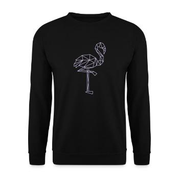 flamingo - Unisex Pullover - Schwarz - Vorne - Alina (178cm) & Michal (187cm)