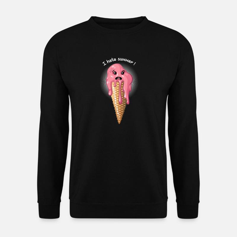 I hate summer - Unisex Pullover - Schwarz