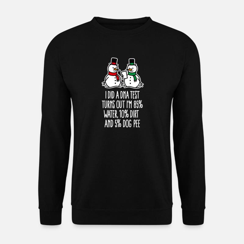 Labortechniker DNA-Test lustige Weihnachts-DNA - Unisex Pullover - Schwarz