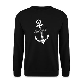 Stralsund - Unisex Pullover - Schwarz - Vorne - Alina (178cm) & Michal (187cm)