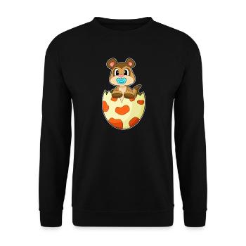 Sucette suricate - Sweat-shirt Unisexe - noir - Devant - Alina (178cm) & Michal (187cm)