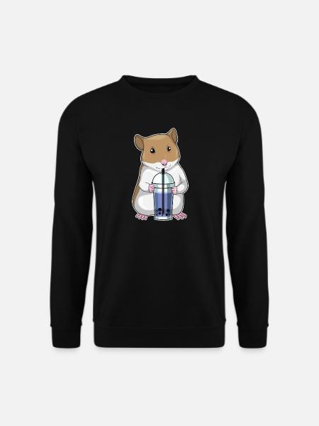 Hamster Bubble Tea - Sweat-shirt Unisexe - noir