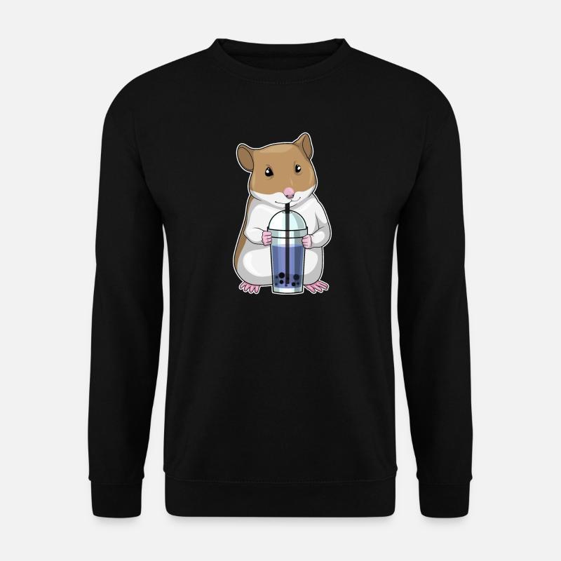 Hamster Bubble Tea - Sweat-shirt Unisexe - noir