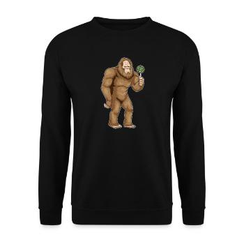 Bigfoot Halloween Lutscher - Unisex Pullover - Schwarz - Vorne - Alina (178cm) & Michal (187cm)