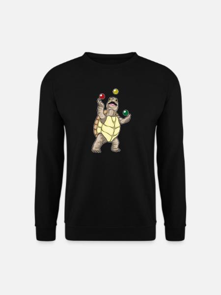 Turtle juggler juggling - Unisex Sweatshirt - black