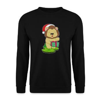 Forfait Noël Lion - Sweat-shirt Unisexe - noir - Devant - Alina (178cm) & Michal (187cm)