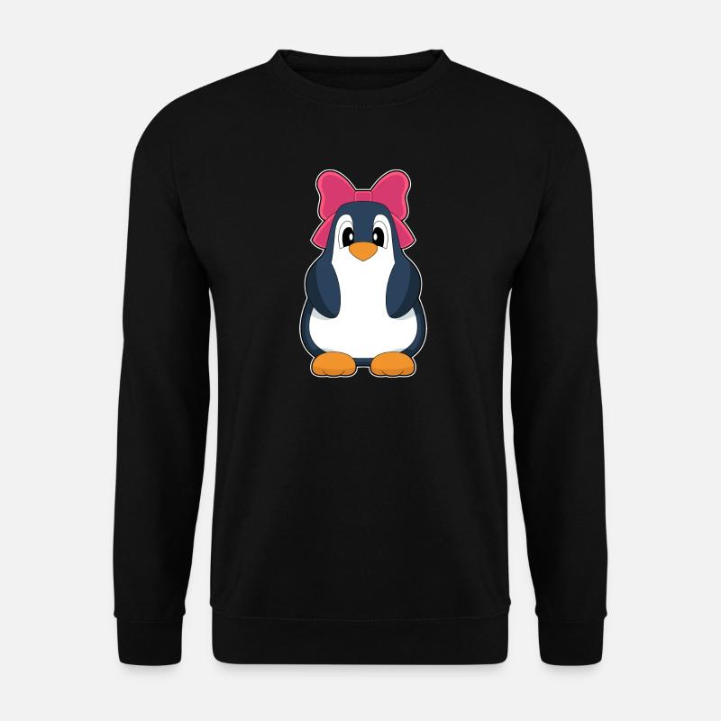 Pinguin Schleife - Unisex Pullover - Schwarz