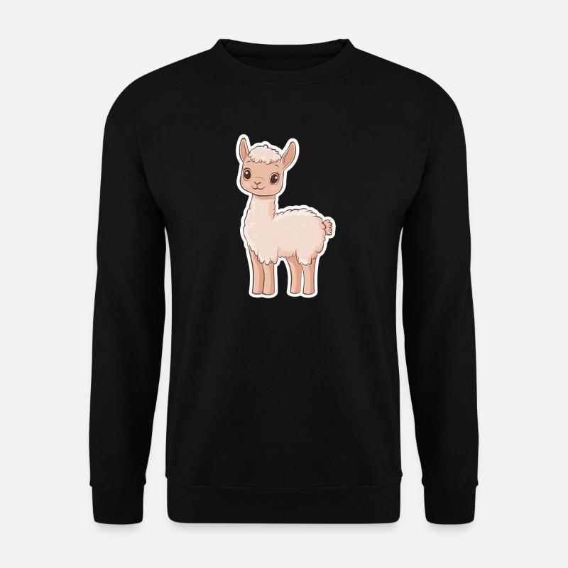 Lama Alpaka Llama - Unisex Pullover - Schwarz