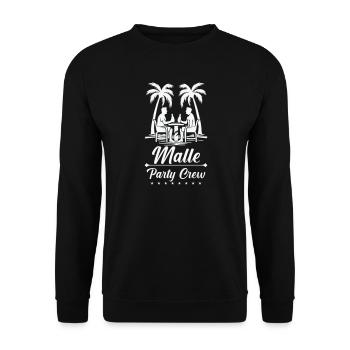 Malle Party Crew - Sweat-shirt Unisexe - noir - Devant - Alina (178cm) & Michal (187cm)