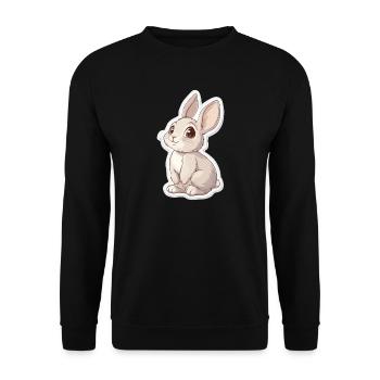 Hare - Unisex Sweatshirt - black - Front - Alina (178cm) & Michal (187cm)