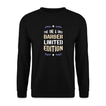 BARBER Édition Limitée - Sweat-shirt Unisexe - noir - Devant - Alina (178cm) & Michal (187cm)