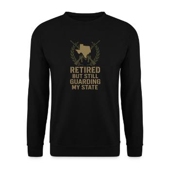 Army Veteran National Guard Veteran in - Unisex Sweatshirt - black - Front - Alina (178cm) & Michal (187cm)