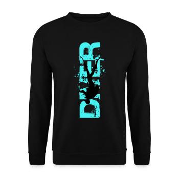 Diver - Unisex Pullover - Schwarz - Vorne - Alina (178cm) & Michal (187cm)